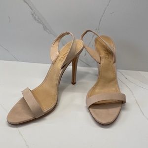 New, Never Worn, Schutz Luriane, Size 8, Nude Slingbacks